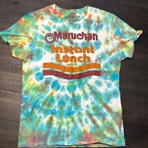 Maruchan Instant Lunch Tie-Dye Short Sleeve T-Shirt Size Medium